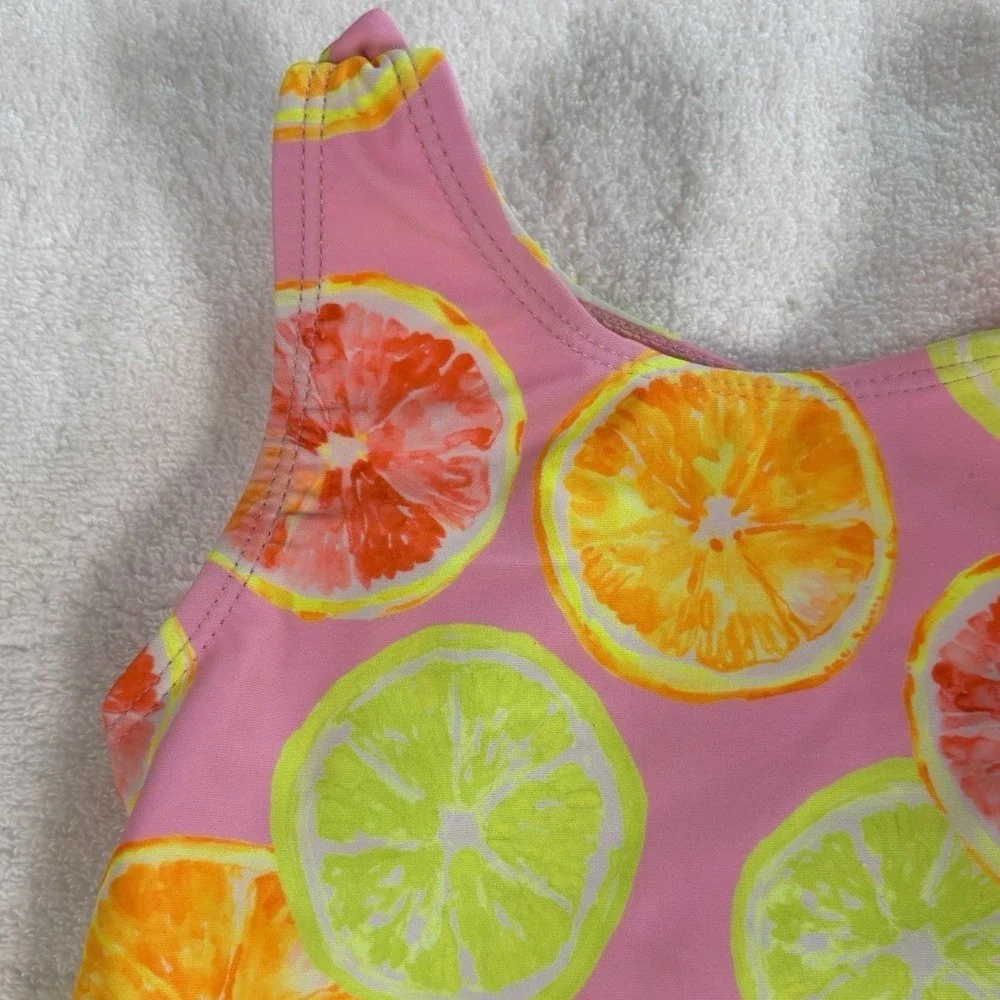 Bmagical One Piece Swimsuit Girls 6 Pink Citrus Fruit Summer Beach Vacation Cute